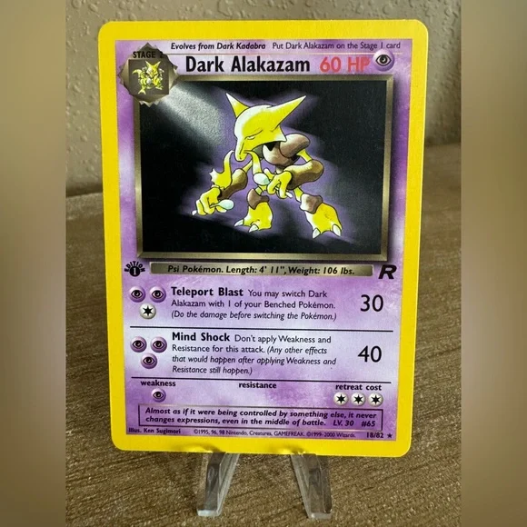 Pokemon | Other | 200 Pokemon Team Rocket St Edition Dark Alakazam Rare Non Holo 1882 | Poshmark Pokemon | Other | 200 Pokemon Team Rocket St Edition Dark Alakazam Rare Non Holo 1882 | Poshmark